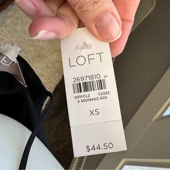 Loft Navy and White Polka Dot Tank NWT - Picture 3 of 4